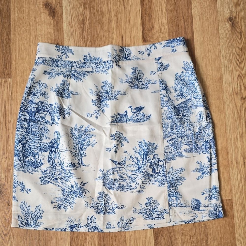 Cider Toile de Jouy Mini Skirt